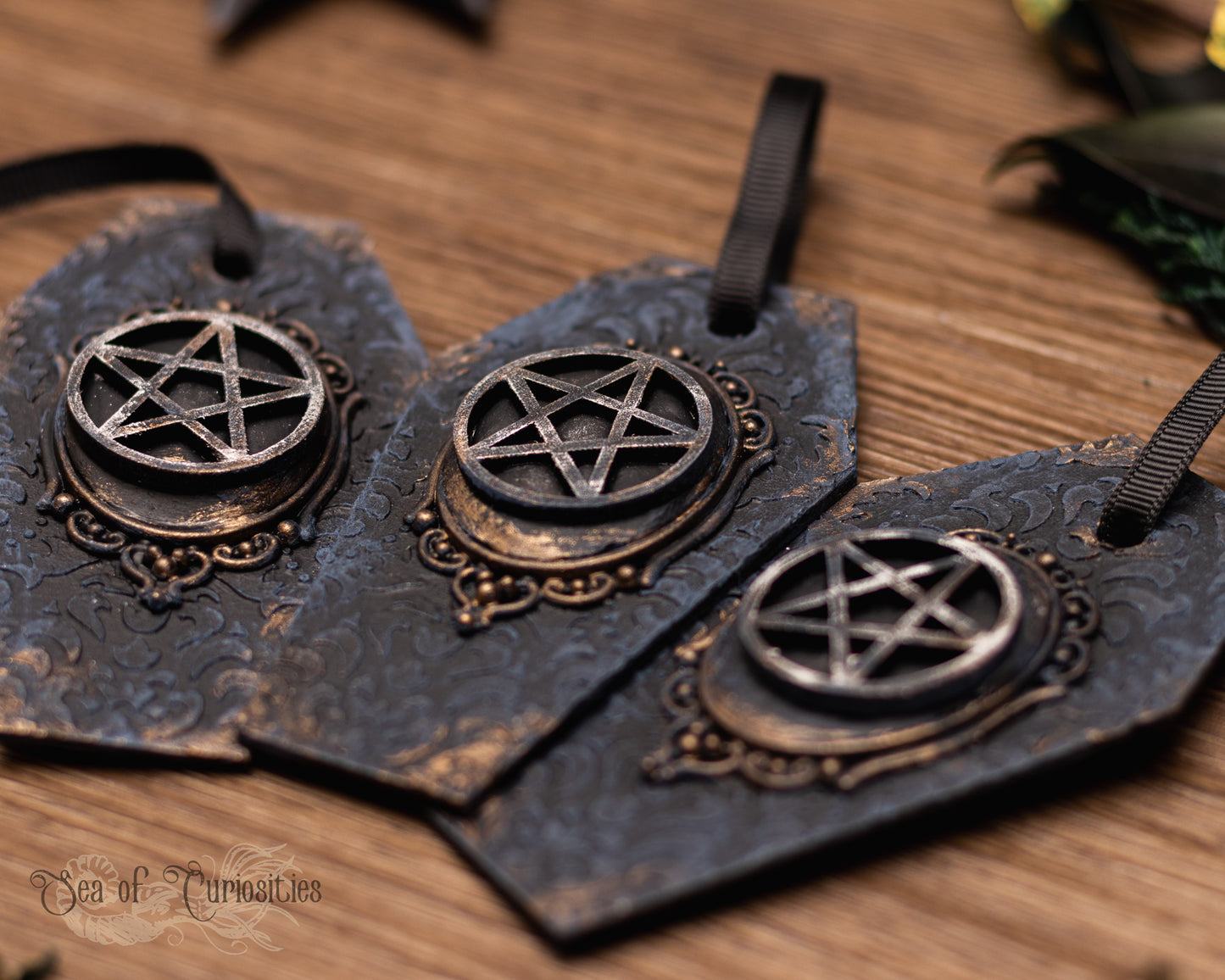 Pentagram Coffin - Gothic Christmas Decorations (Sold individually)