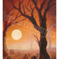 Sunset Cemetery Mini Print