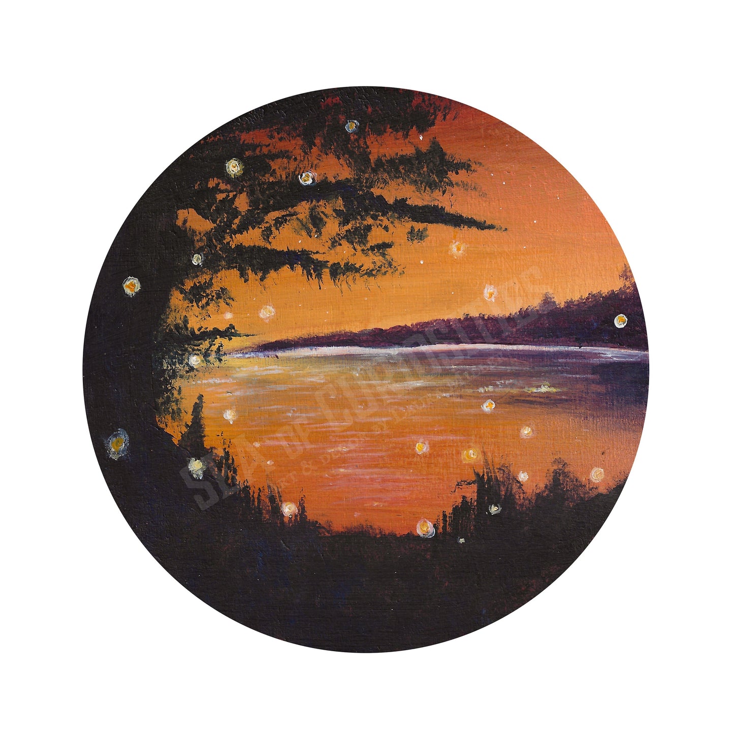 Sunset Lake - Art Print